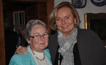 Ruth Maria Kubitschek (actress) with Annalise Trinkl (family co-owner)